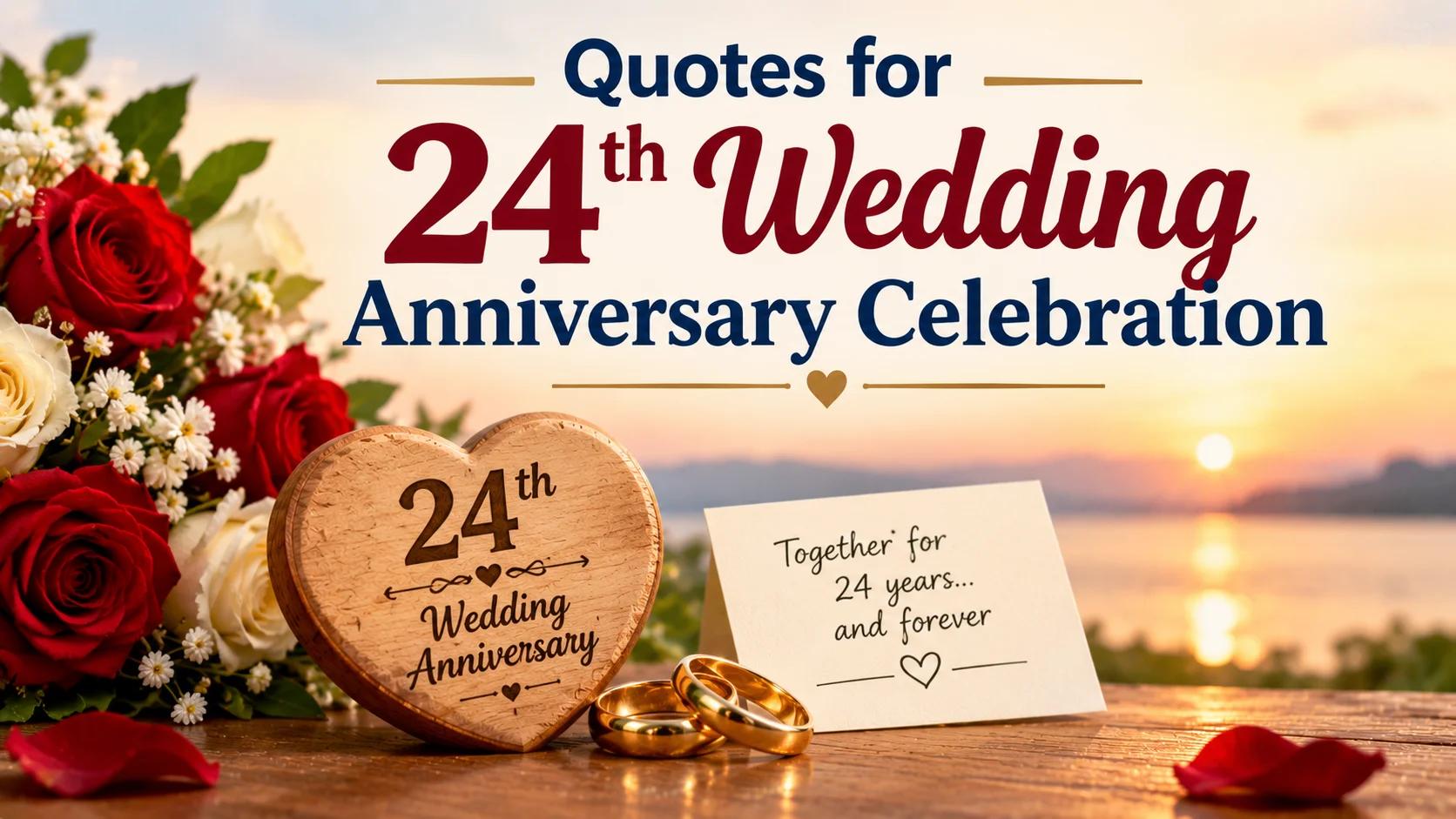 Quotes for 24th Wedding Anniversary Celebration
