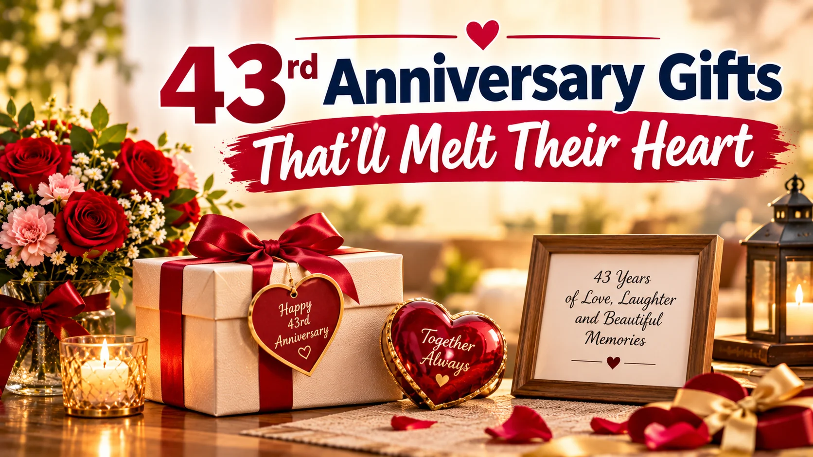 43rd Anniversary Gifts That’ll Melt Their Heart